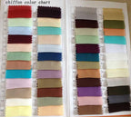 Vestidos de dama de honor de gasa en diferentes estilos, corte A y largo hasta el suelo