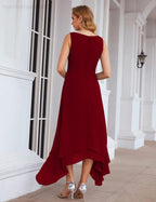 Vestidos de chifón de talla grande para la madre de la novia con chaqueta, vestidos formales para boda SY28073 