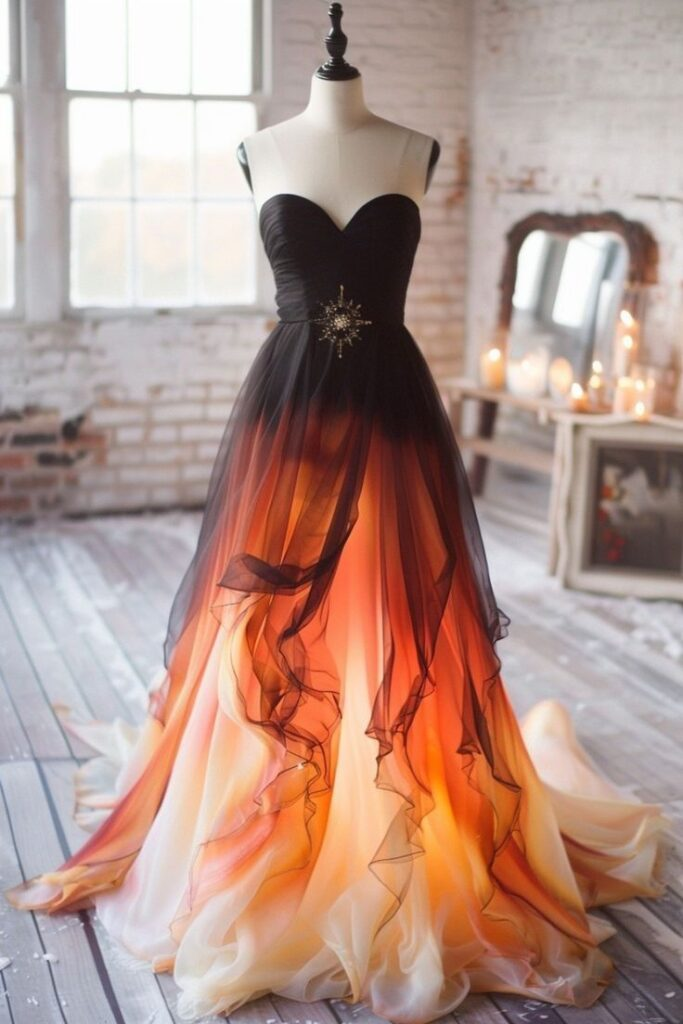 Vestido de fiesta único sin tirantes, corte en A, de tul y gasa, vestido largo de noche Y8384