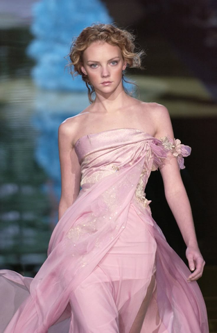 Pretty Pink Chiffon Appliques Party Prom Dress,A Line Slit Evening Dress Y8436