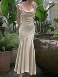 Vestido de noche elegante de verano para mujer, estilo vintage, corte ajustado, modelo Y4482