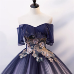 Robe de bal en tulle, dentelle florale et perles ombrées, robe de quinceañera, robe de bal Y1935