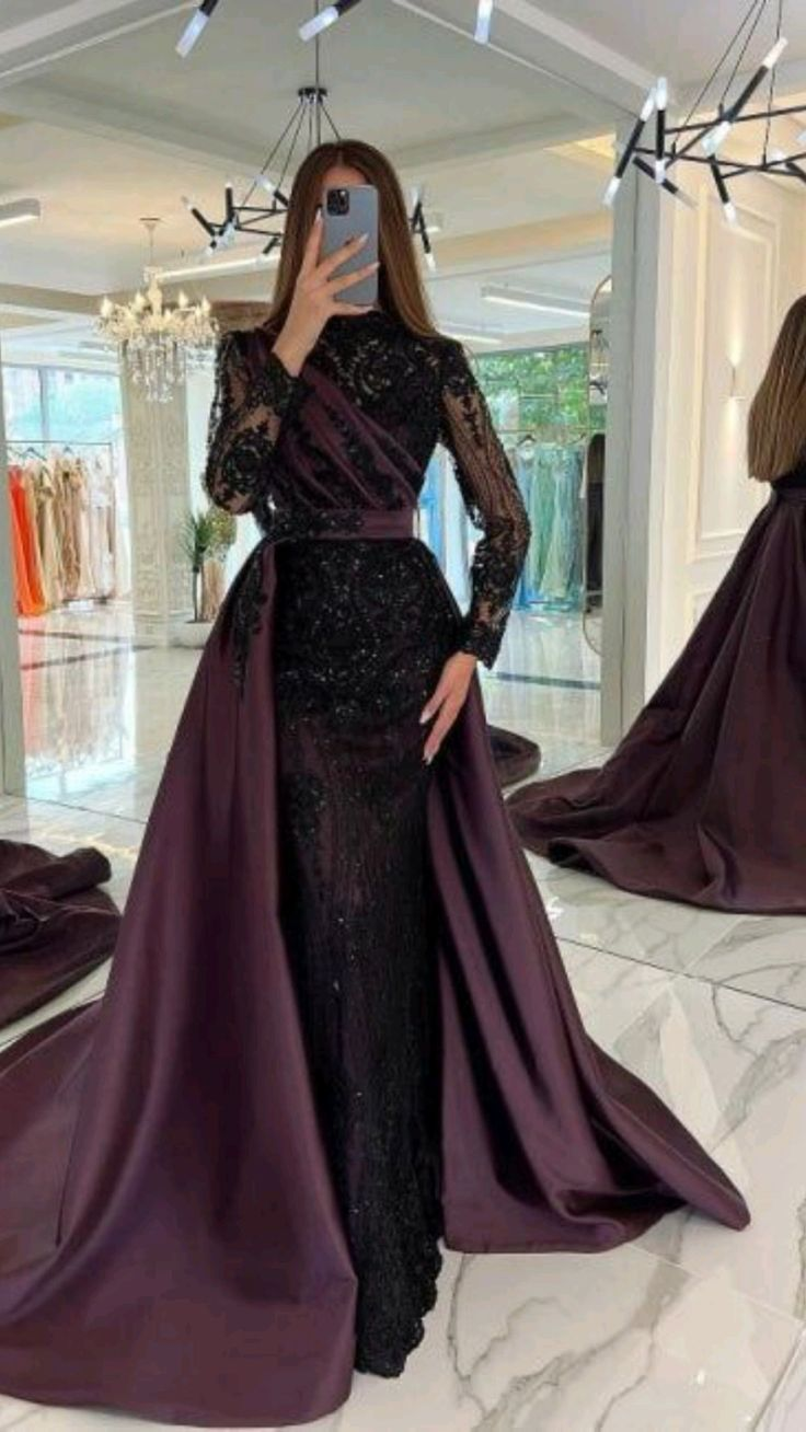 Vestido de fiesta de lujo con encaje bordado, vestido de noche sexy con cola desmontable Y4998