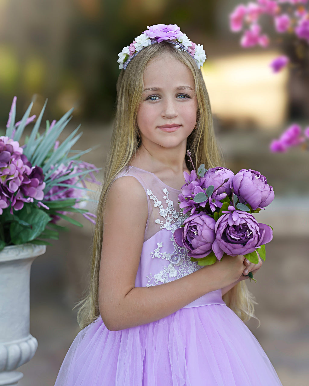 Vestido de gala/vestido de princesa de tul hasta el suelo 