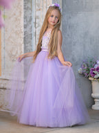Vestido de gala/vestido de princesa de tul hasta el suelo 