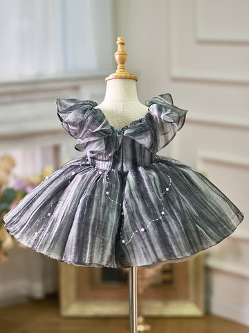Vestido de gala/de princesa para fiesta de primer cumpleaños de niña 