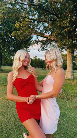 Ravissante robe rouge bustier pour bal de promo, robe rouge cocktail Y4180