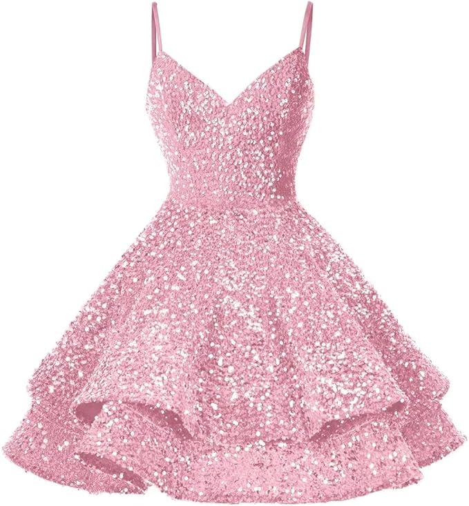 Sequin Homecoming Dresses for Teens Sparkly Short Prom Dresses SYH87