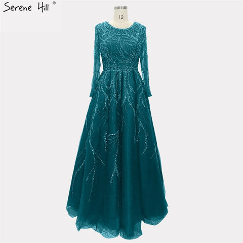 Luxury Dubai One Shoulder Wine Red Evening Dresses LA60988