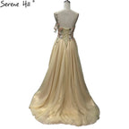 Dubai Flowers Pearls Evening Dresses Sexy One Shoulder A-Line Formal Dress 2025 Evening Dresses Gowns LA60946