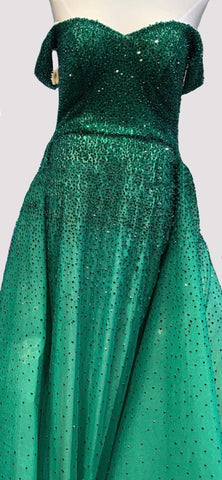 En oferta, sin devoluciones ni reembolsos. Vestidos de noche de lujo sin mangas estilo sirena gris de Dubái, diseño 2025, vestido formal sexy con hombros descubiertos LA70602 