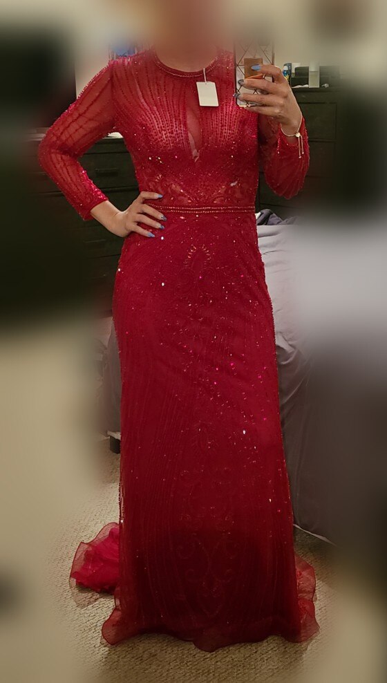 Dubai Long Sleeves Grey Luxury Evening Dresses O-Neck Full Diamond Mermaid Formal Dress 2025 Plus Size LA70116