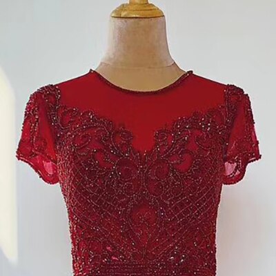 Dubai Mulim Gold A-line Long Satin  Crystal Beading Evening Dresses 2025 Gowns For Woman  Formal Dress LA70550