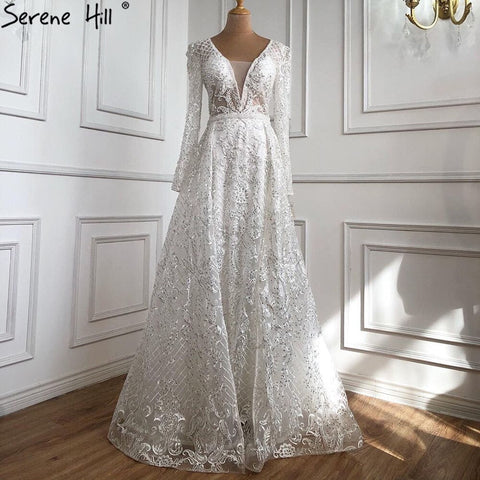 Dubai  Muslim Blue Luxury Long elegant Evening Dresses 2025 Crystal Mermaid Evening Gowns Plus Size LA70159