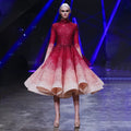 Red High-end Luxury Wedding Dresses Sequin Long Sleeves Gradual Change Bridal Dubai Gowns 2025 LA71799