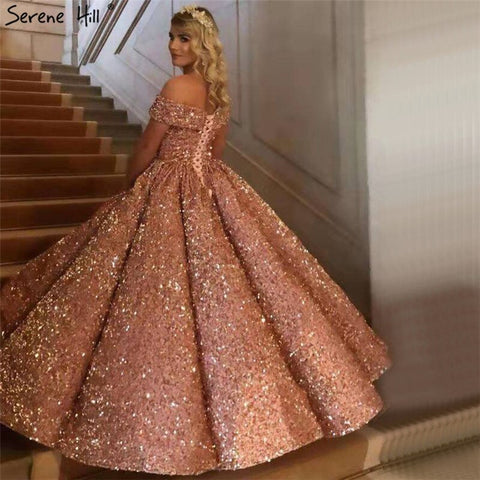 Vestidos de novia de lujo, sexis y verdes, estilo Dubai Sweetheart, colección 2025. Vestidos de novia con lentejuelas y hombros descubiertos, modelo HM66991. Hechos a medida. 