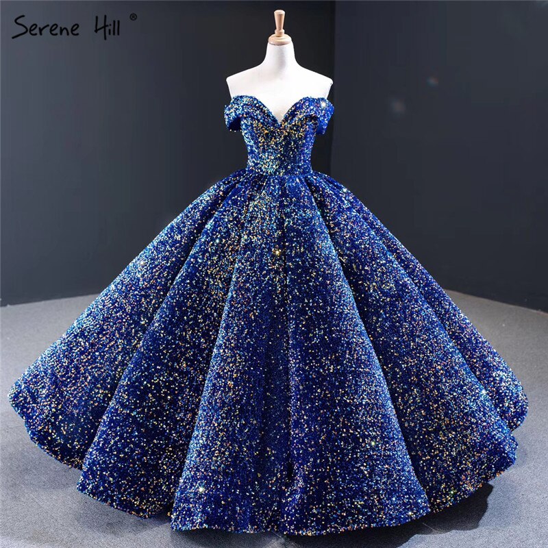 Dubai Sweetheart Sexy Green Luxury Wedding Dresses 2025 Sequined Off Shoulder Bridal Gowns HM66991 Custom Made