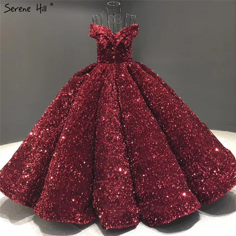 Vestidos de novia de lujo, sexis y verdes, estilo Dubai Sweetheart, colección 2025. Vestidos de novia con lentejuelas y hombros descubiertos, modelo HM66991. Hechos a medida. 