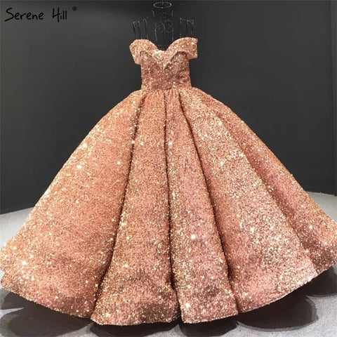 Vestidos de novia de lujo, sexis y verdes, estilo Dubai Sweetheart, colección 2025. Vestidos de novia con lentejuelas y hombros descubiertos, modelo HM66991. Hechos a medida. 