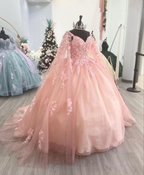 Vestido de quinceañera rosa con apliques, vestido de 16 años Y2806