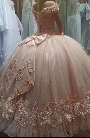 Robe de bal glamour à épaules dénudées pour quinceañera, robe de 16 ans Y7453