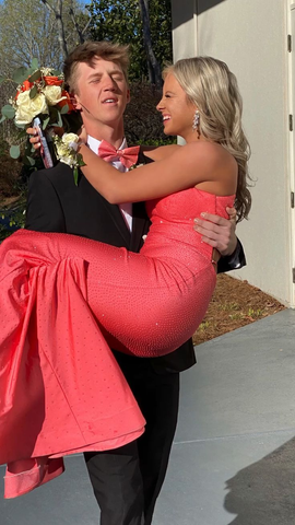 Impresionante vestido de sirena de un solo hombro para baile de graduación, vestido de noche, vestido de gala Y5309