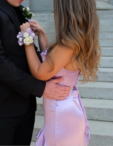 Vestido largo de satén sexy para baile de graduación o noche Y7844