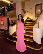 Robe de bal rose pour femme, longue robe de soirée, tenue de cérémonie Y6920