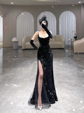 Robe de bal longue sirène, nouveauté, robe de soirée fendue sexy Y6660