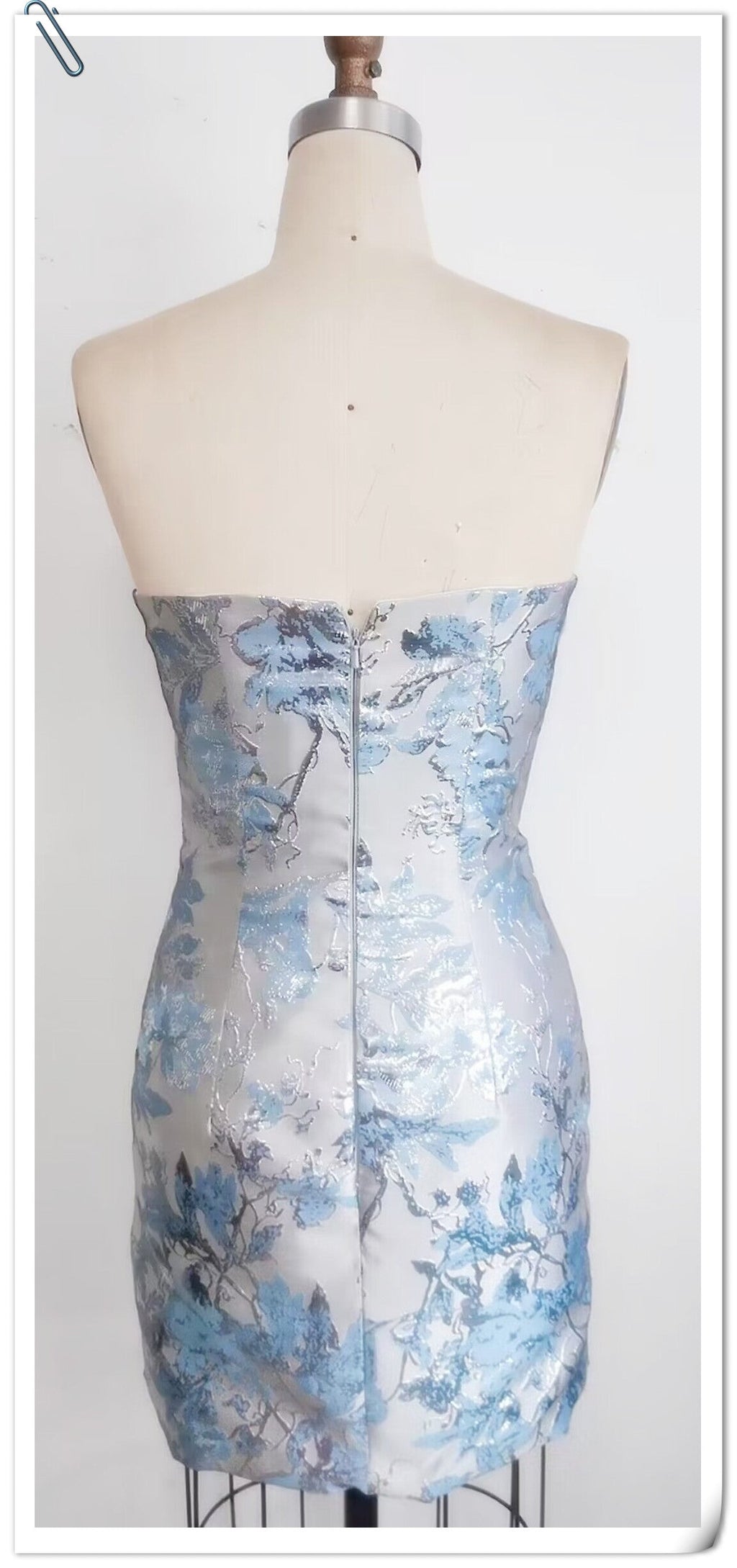 Floral Print Tight Homecoming Dress Cocktail Dress Y3081