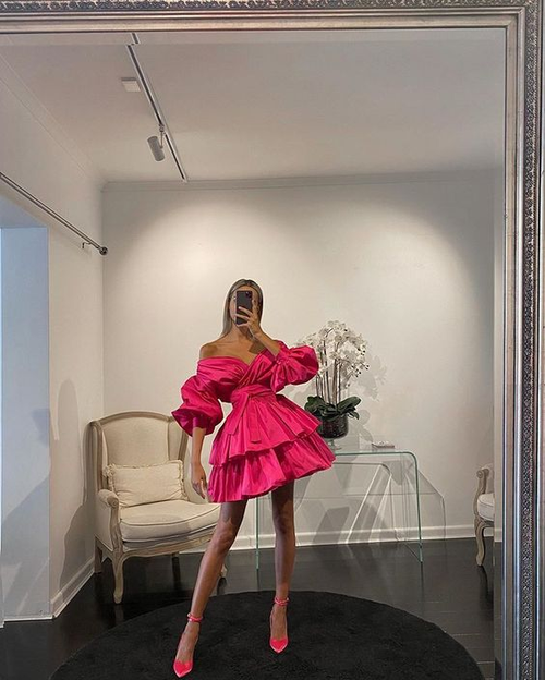 A-line Homecoming Dress Charming Party Dress Y2374