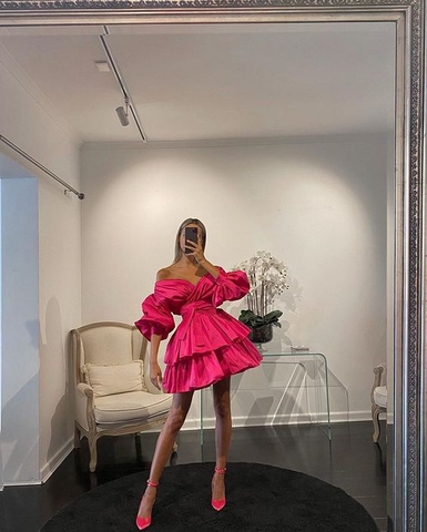 Robe de bal trapèze, robe de soirée charmante Y2374