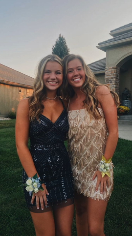 Robe fourreau à sequins sexy pour bal de promo Y2283