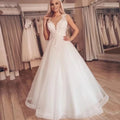 Élégant Une Ligne Boho Robe De Mariée Sur Mesure Plage Robes De Mariée Grande Taille Dentelle Robes De Noiva Simple Свадебное платье