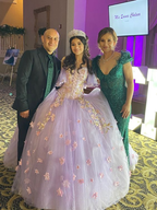 Impresionante vestido de baile con apliques de tul, vestido de princesa, vestido para quinceañera Y6758