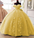 Vestido de quinceañera de princesa con cuentas y gran lazo, vestido de baile para dulces 15 y 16 años Y1485