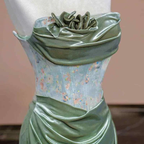 Glamorous Strapless Mermaid Pleated Evening Gown Formal Prom Dress Y7989