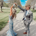 Robe de bal sirène élégante en dentelle, robe de soirée tendance Y7183