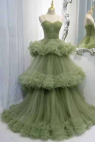 A-line Sweetheat Pleated Tulle Prom Dress
