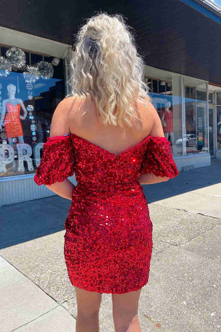 Bodycon Sweetheart Sequins Homecoming Dress
