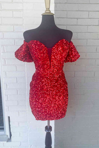 Bodycon Sweetheart Sequins Homecoming Dress