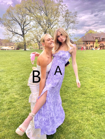 Robe de bal longue violette élégante, robe de soirée charmante, Y2520