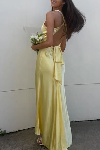 Sexy V Neck Backless Long Prom Dress Green Evening Gown Y7973