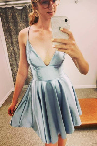 Robes jaunes de bal de promo avec poches SYH31