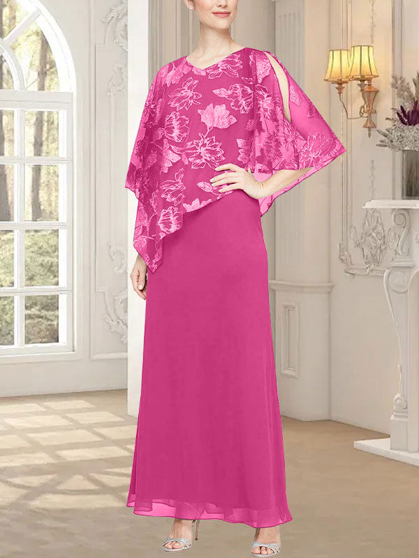 Robe longue en maille pailletée avec corsage asymétrique original 