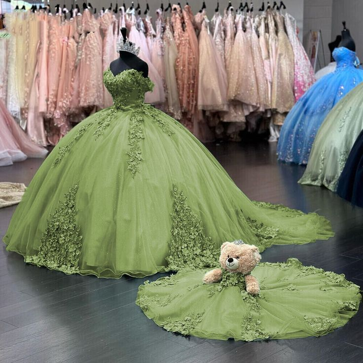 Vestido rosa de quinceañera con hombros descubiertos, encaje, para baile de cumpleaños Y7245