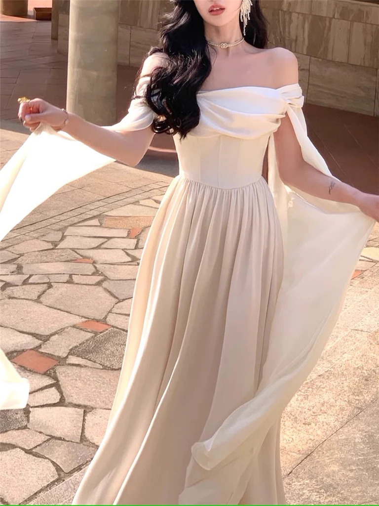 Robe de soirée blanche élégante pour femme, nouvelle robe de soirée tendance Y4457