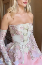 Robe de bal courte bustier tendance, robe de soirée mignonne, robe d'anniversaire Y7775