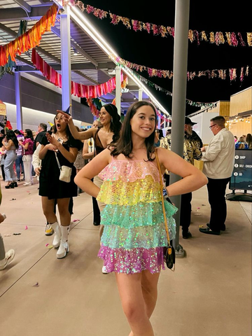 Women Shiny Sequin Sparkle Homecoming Dress Sleeveless Glitter Layered Rainbow Ruffle Dress Party Club Night Dress Y2475