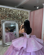 Vestido de baile de tul con hombros descubiertos, estilo dulce 16, modelo Y5657